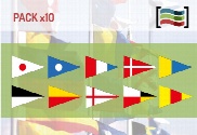 pack Pack 10 Banderas Numerales Naúticas